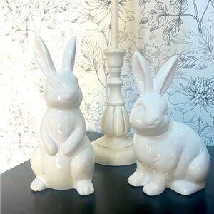 Target Ceramic Bunny Figurines Set of 2